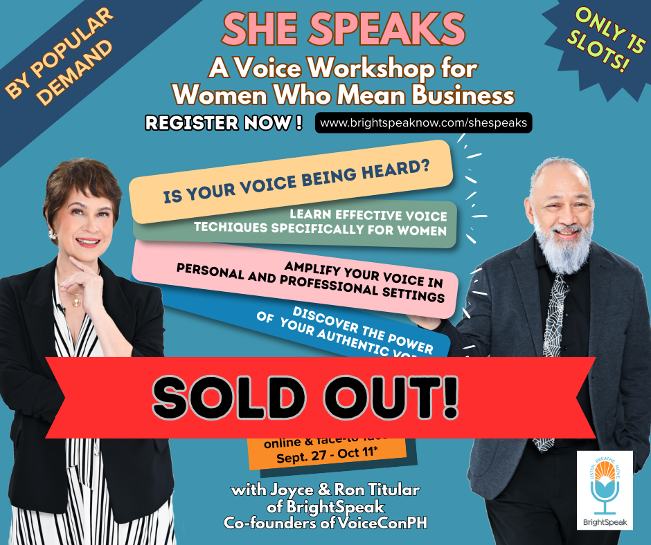 SHE SPEAKS SOLD OUT